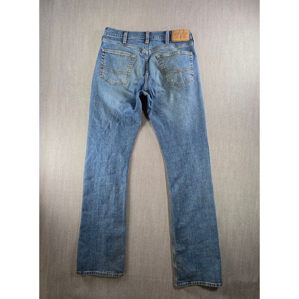 Signature by‎ Levi Strauss Bootcut Jeans Mens 32x34 Blue Medium Wash Denim